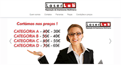 Desktop Screenshot of laserlab.pt